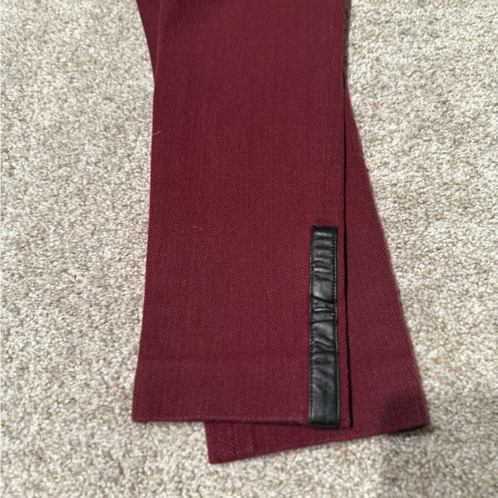 BUNDLE Banana Republic BURGUNDY and Black Dress Pants with Classic Style & Plaid
